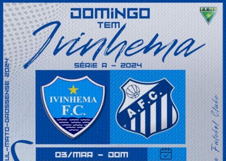 Ivinhema Futebol Clube enfrenta o Aquidauanense neste domingo
